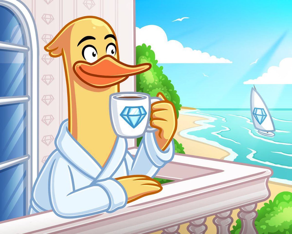 theducktony's tweet photo. GM TO EVERYONE ON $TON ☀️ 

$TONY IS LOOKING AT THE VIEW AND THE BRIGHT VISION AHEAD 🌟

After a needed consolidation of the market, TONY THE DUCK is ready for the next push at 6M market cap 🚀

Chart: https://t.co/Qoicr3ESm3 https://t.co/BTPFpPRCZS