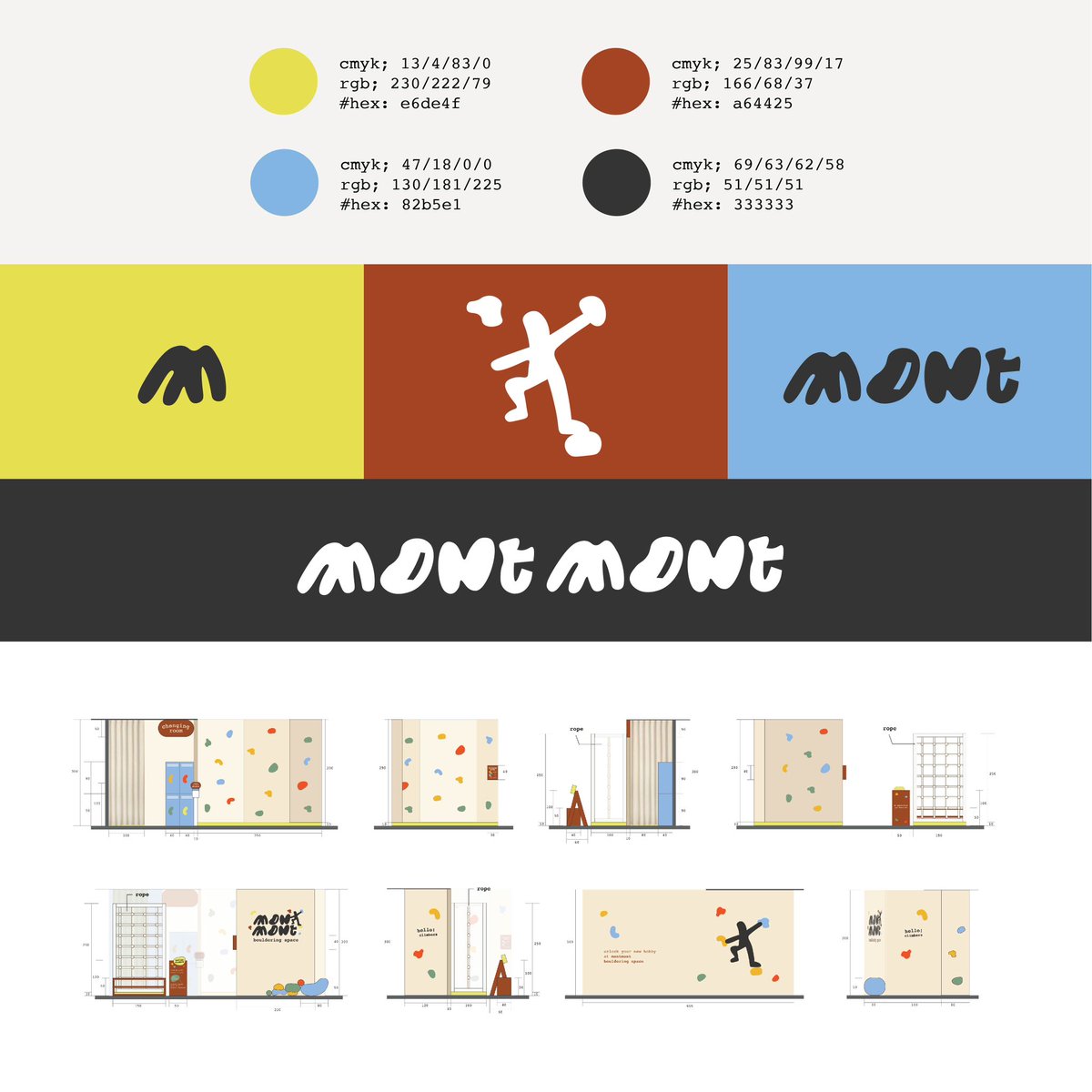 pissnax's tweet photo. 🪨mont mont ⁕ mini bouldering space ./ environmental graphic class 
#egd #bouldering #plan #elevation #model #branding #brandingdesign #environmentdesign https://t.co/R1xU0UcgVv