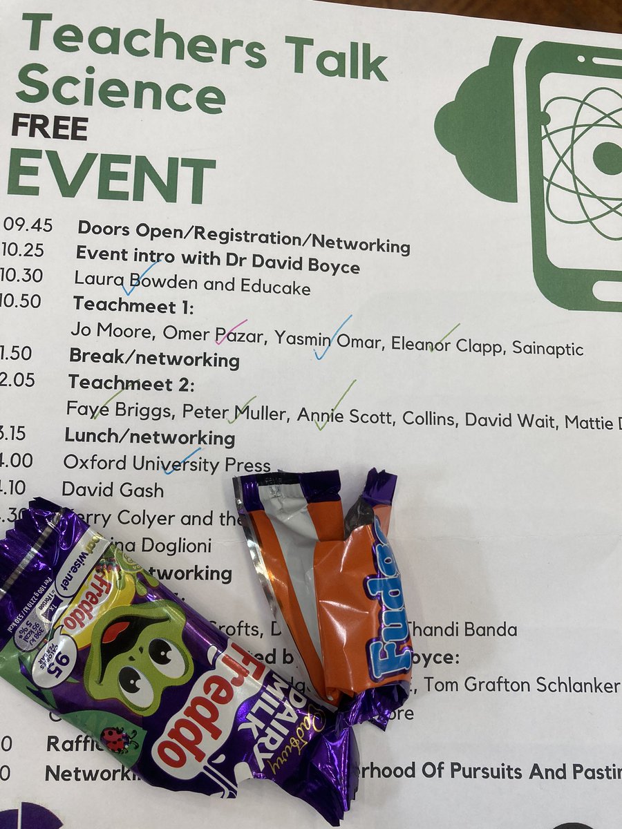 Lisa Clatworthy (@fidgetslisa) on Twitter photo Great talks from <a href="/MullerScience/">MĂźllerScience</a> <a href="/OmerPazar18/">Omer Pazar</a> and <a href="/Yasmomar/">Yasmin Omar âď¸</a> already <a href="/TTRScience/">Teachers Talk Science</a> plus plentiful tea and chocolate. This is my kind of day <a href="/RSC_EiC/">EiC</a> #ttsci Great talks from <a href="/MullerScience/">MĂźllerScience</a> <a href="/OmerPazar18/">Omer Pazar</a> and <a href="/Yasmomar/">Yasmin Omar âď¸</a> already <a href="/TTRScience/">Teachers Talk Science</a> plus plentiful tea and chocolate. This is my kind of day <a href="/RSC_EiC/">EiC</a> #ttsci