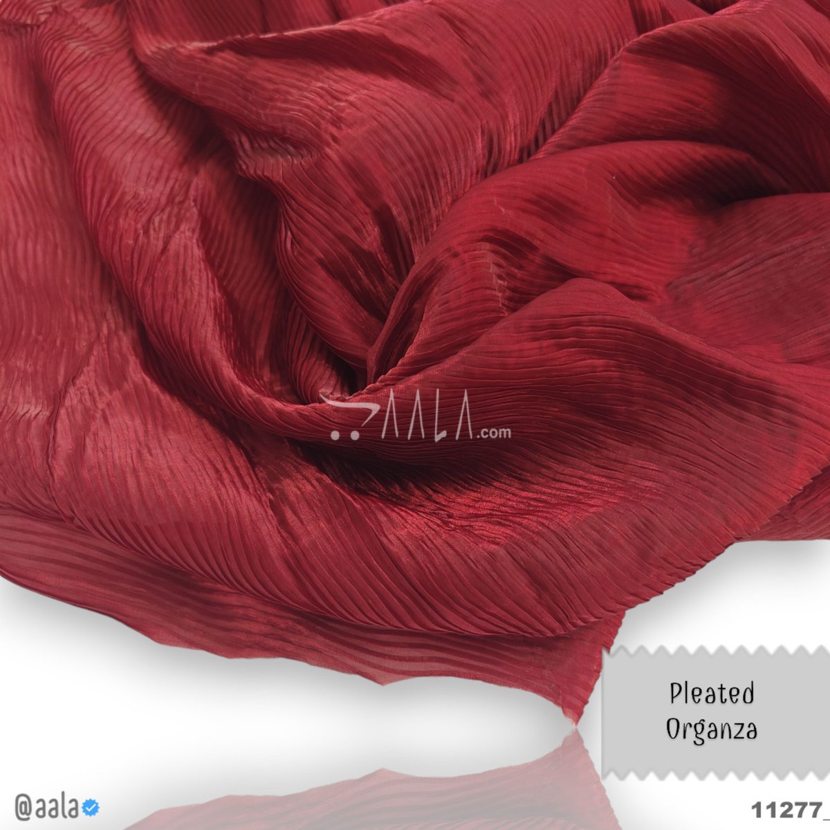 Pleated Organza Fabrics at aala.com #aala #onlinefabrics #fashionfabrics #fashiondesigners #bride #loveaala #fashionstyle #fashiondesigner #loveaala Buy Online at aala.com/p/11277