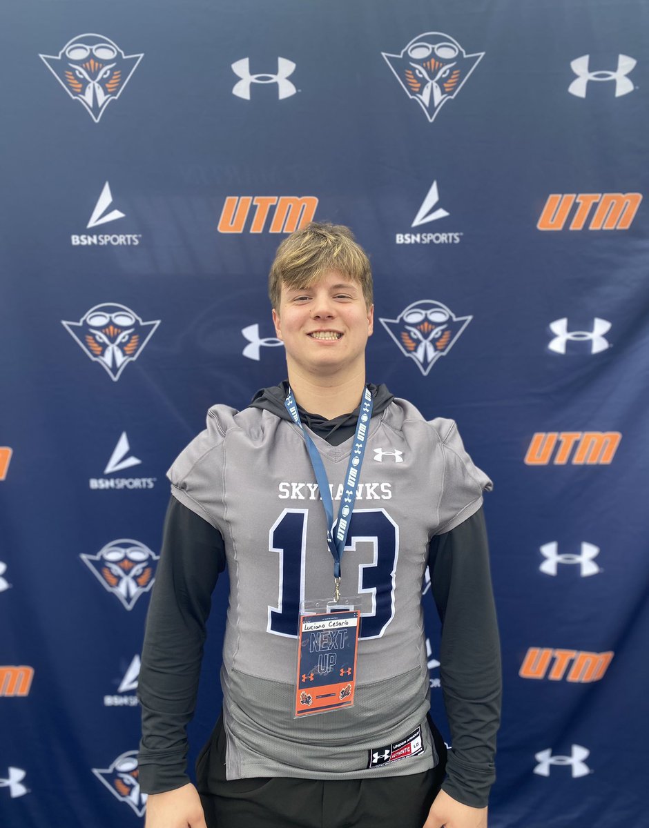 I had a great time at the @UTM_FOOTBALL junior day! Thank you @CoachSantana_ for the invite. I’ll see you guys again in the fall @Coach_JSimpson @FBCoach_P @Coach_Butch_UTM @coachTJ_UTM @CoachFee615