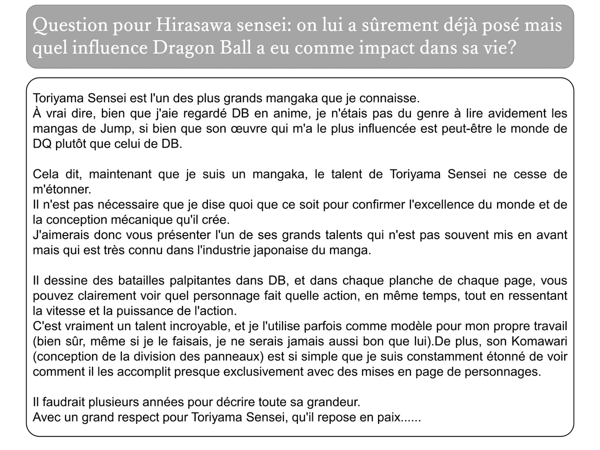 Lors du récent Glénat Live, il y avait une question à laquelle je n'ai pas pu répondre, je vais donc le faire en privé🙂

（...avec DeepL😅）