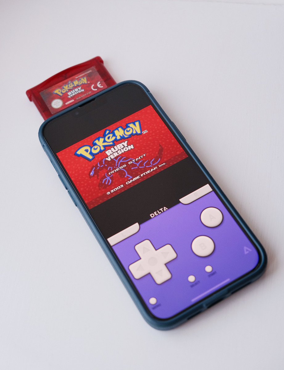 iLorahTweets's tweet photo. Delta emulator running Pokémon Ruby: https://t.co/wyP0GpH4UH