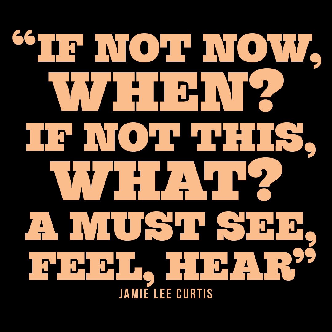 When Jamie Lee Curtis screams, the world pays attention! So listen up. Here’s what she had to say about Slave Play. 😊🍈