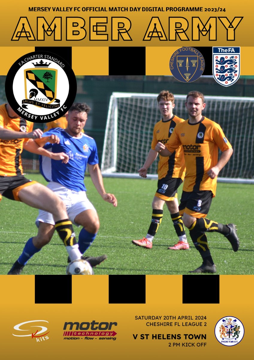 Match Day!! Download your free match programme!

MERSEY VALLEY v ST HELENS TOWN

Click here - bit.ly/4aEX4RG

#AmberArmy🟠⚫⚽