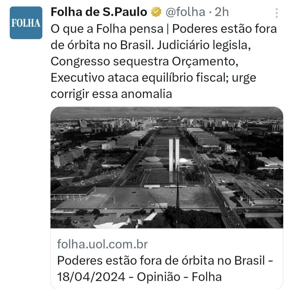 “MUSK NA SOPA”DO SISTEMA BRUTO!Antes tarde do q nunca;6 anos depois,nossa “gde mídia”desperta do sono profundo…conveniente e conivente! Foi preciso vir visionário de fora p/escancarar ao mundo toda opressão a q brasileiros tão submetidos;ditadura da toga iniciou caos! Paz & Bem