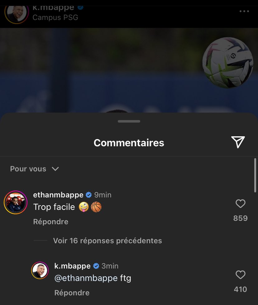 Kyllian Mbappé qui répond (ftg) 😂😂