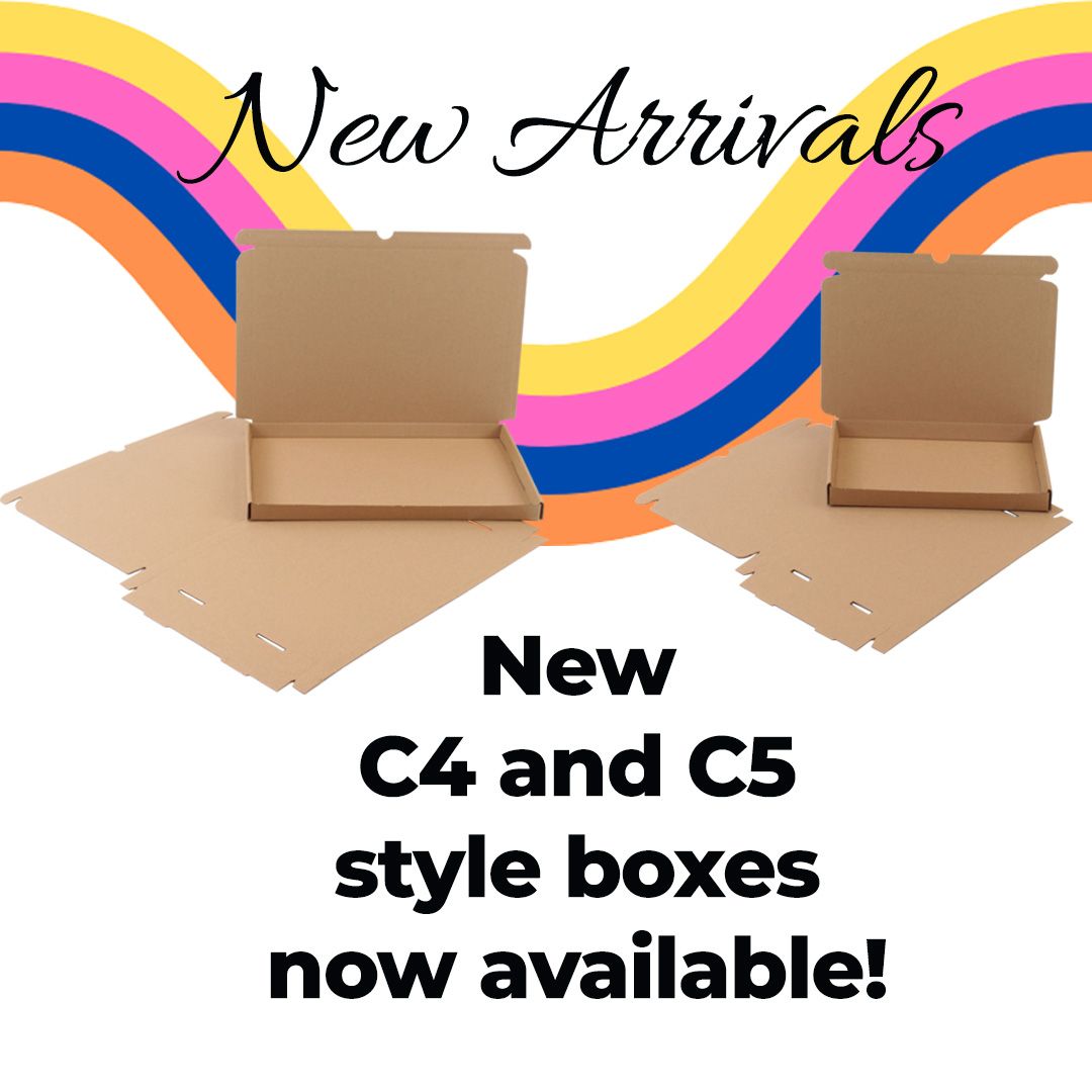 We love bringing you a new product…or two! You requested stronger, sturdier C4 &amp; C5 boxes. We’ve delivered!

We’re delighted to launch our new range of C4 &amp; C5 boxes 🥳🌟🎉 

They’re live on our web site now! Search SKU159 &amp; SKU160 for details. Go look 👀 🏃‍♀️🛒📲

#newpackaging