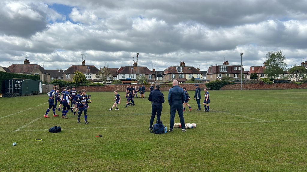 U12’s rugby tour with @CobhamRFC arrived at Old Northamptonians RFC for matches