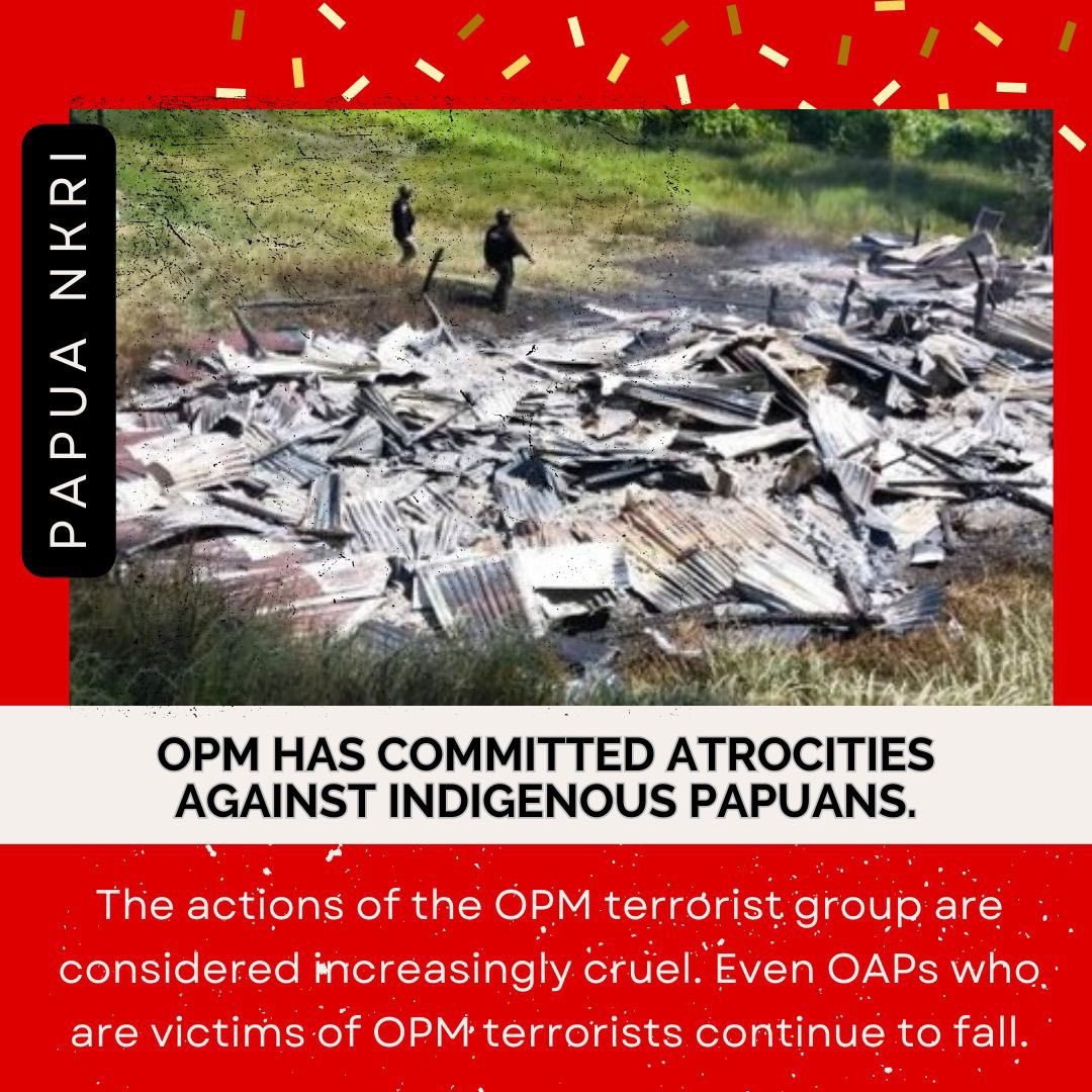 StefanDuyala's tweet photo. Organisasi Papua Merdeka adalah teroris yang menyiksa dann membunuh Orang Asli Papua dan menyebarkan kebencian di tanah Papua.
#opmpelamggarHAM #OPMteroris #opmmusuhOAP #opmperusakbangsa https://t.co/EdAvwhwK7A