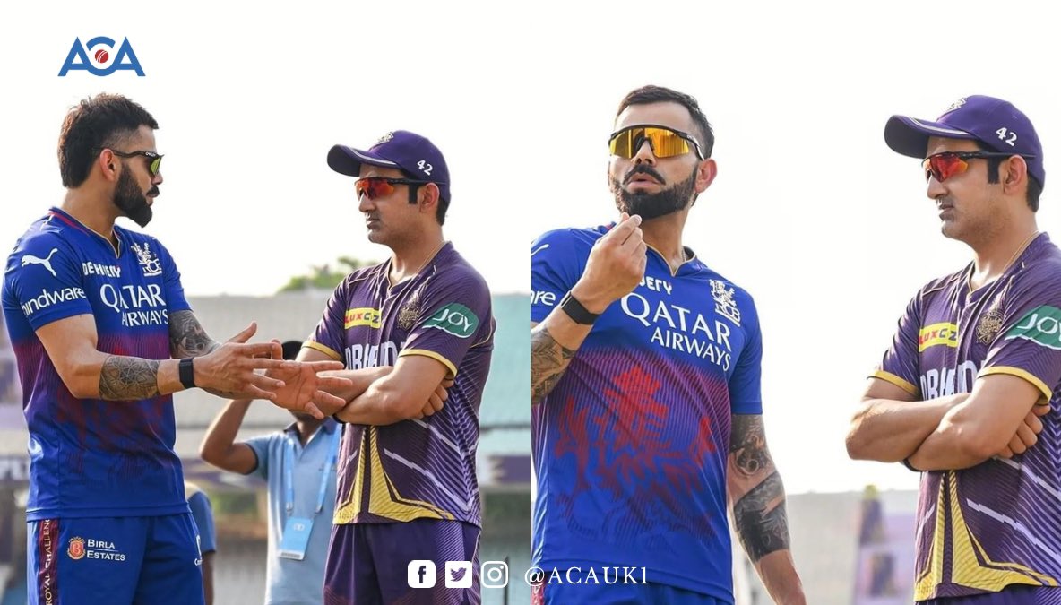 The topic of discussion? 🤩 #IPL2024 #viratkohli #GautamGambhir