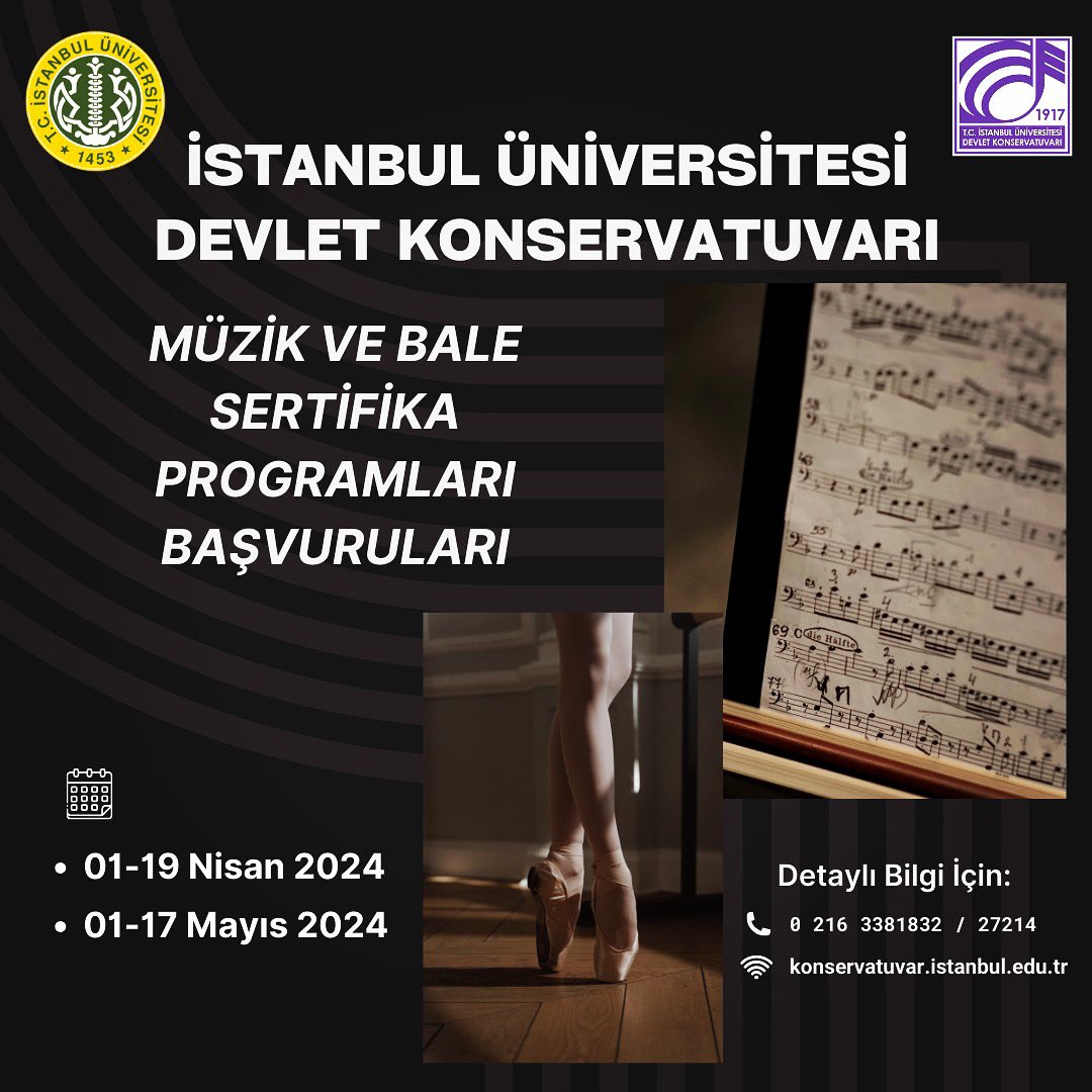 İstanbul Üniversitesi Devlet Konservatuvarı (@IUDKons) on Twitter photo 2024-04-20 11:36:34