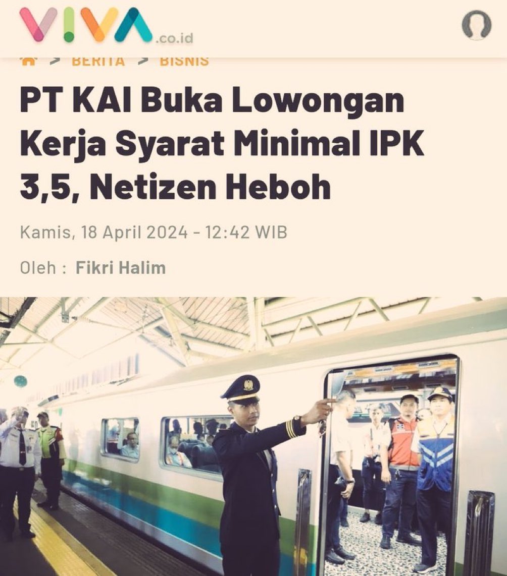 Rasanya lebih sulit jd pegawai KAI drpd jd cawapres! 🤣🤣🤣