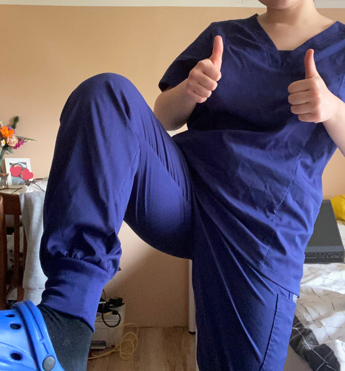 i got my scrubs today<3