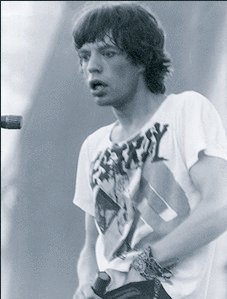 Mick Jagger wearing Vivienne Westwood Seditionaries T shirt
