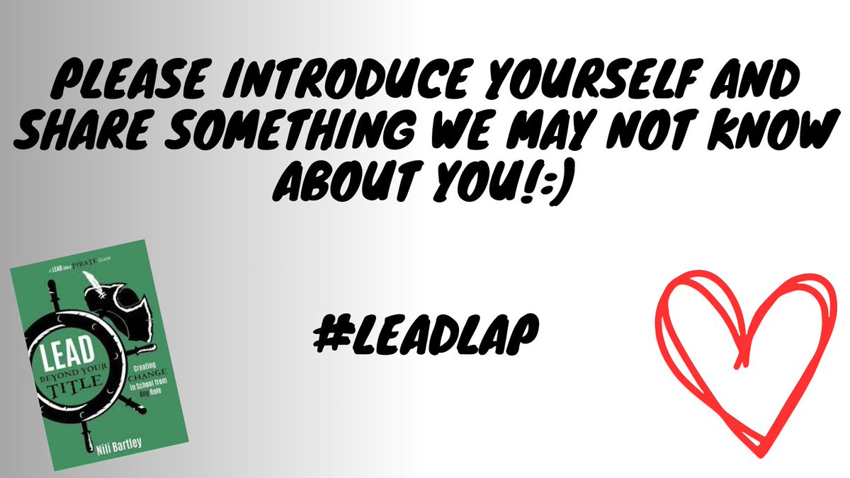 Good morning and welcome to #LeadLAP. Please introduce yourself!