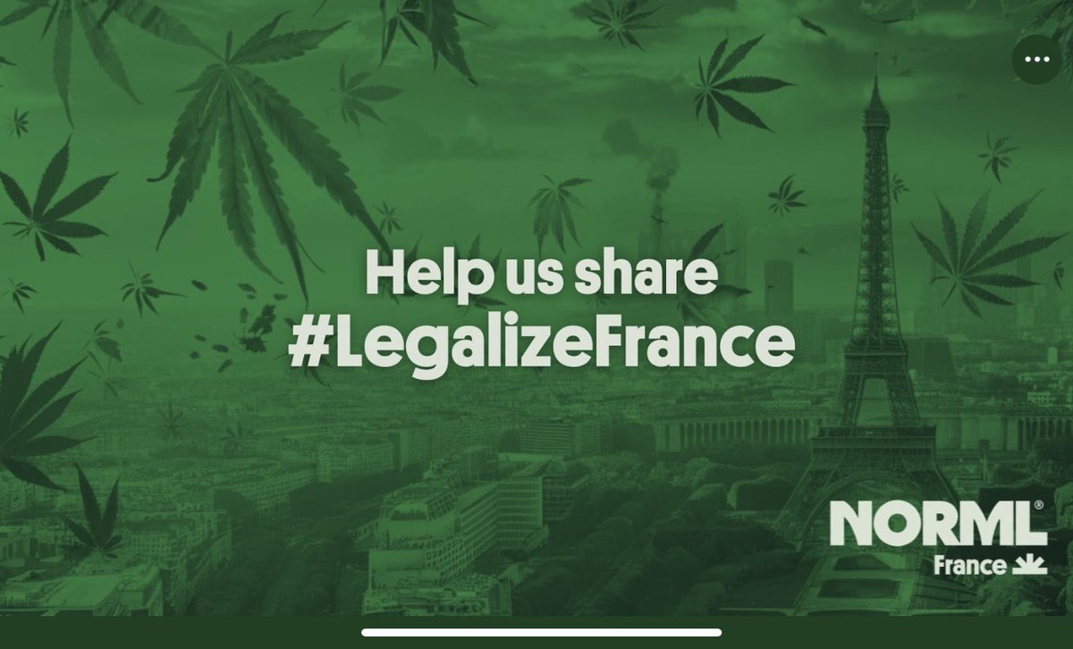 #LegalizeFrance ✌️💚🪴 pass it on, make it trend. The government there recently said our plant is no different than heroin. This is an organized campaign meant to embarrass this Reefer madness back to where it belongs, nowhere!