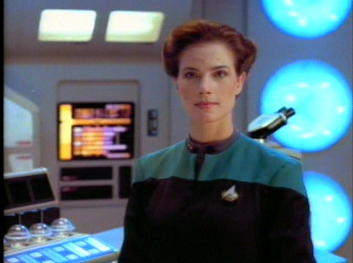 Dax test shot in the TNG science lab
