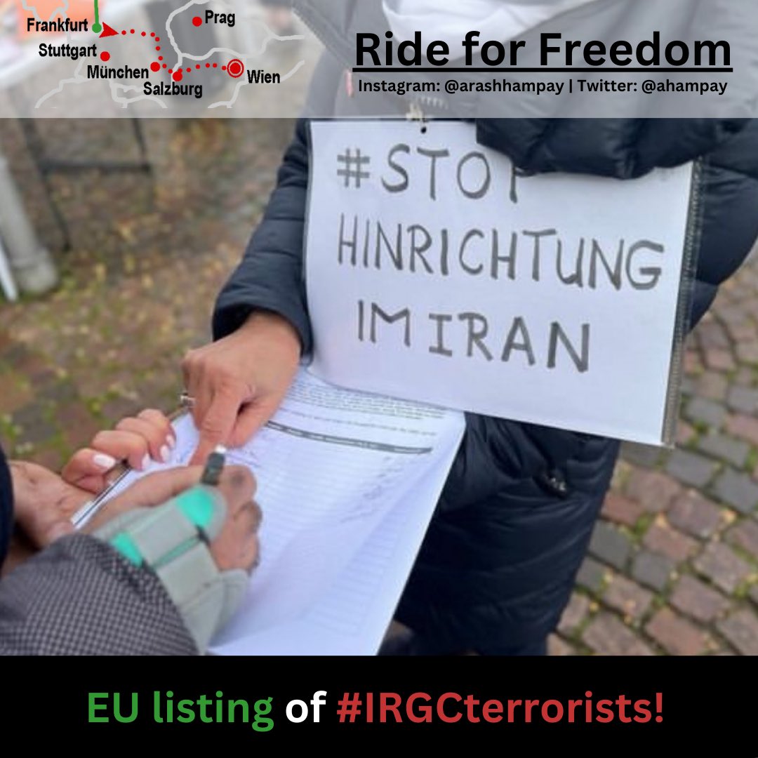 inlakech77's tweet photo. @parizp @ARDde @ZDF @amnesty_de @cdu_hessen @isabelschayani @daniela_sepehri @n_roettgen @NatalieAmiri Hier ist etwas Medienmaterial, das die aktuelle Mission von Arash Hampay greifbar macht. Als Opfer der IRGC sammelt er auf seinem #RideForFreedom Unterschriften für die EU-Listung der #IRGCterrorists 
@juergenhardt @HNeumannMEP @Helge_Limburg @YeOne_Rhie https://t.co/mDV6rqIjjn