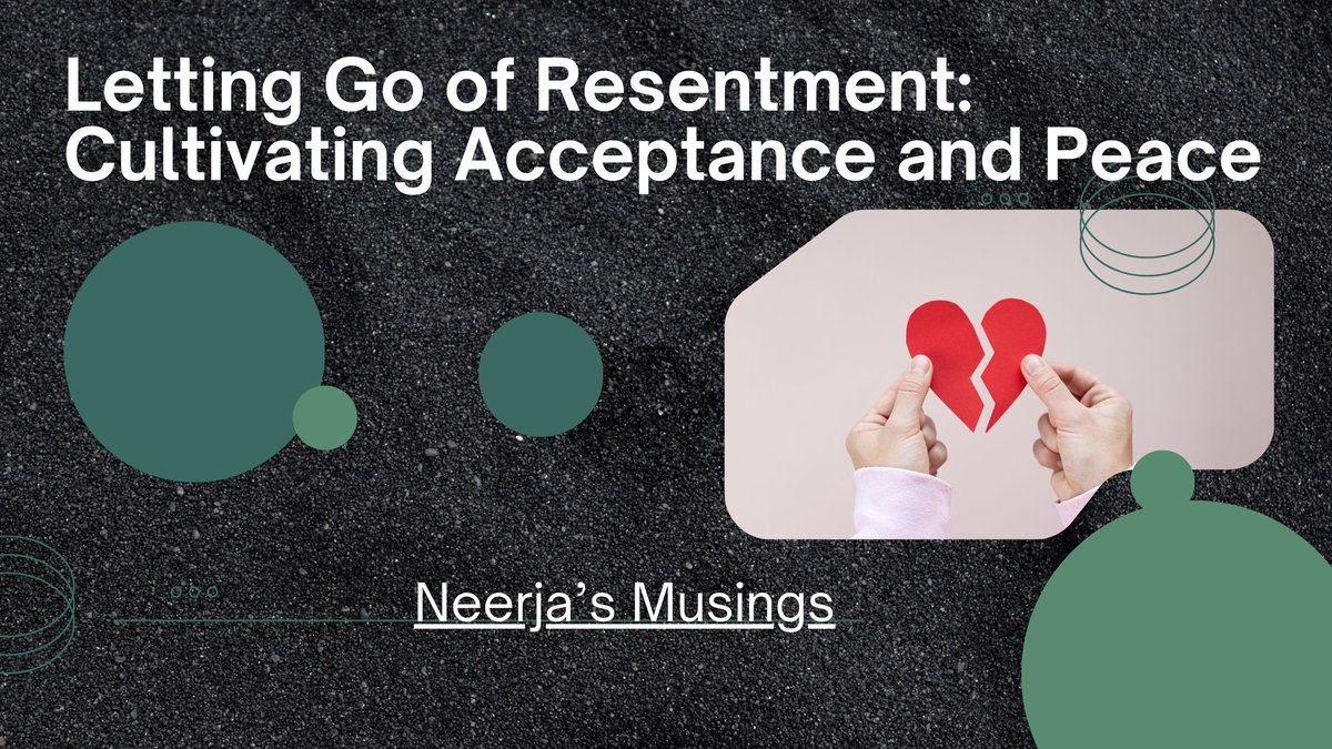 Letting Go of Resentment: Cultivating Acceptance and Peace theblogchatter.com/blogrolls/lett… 
#NeerjaWrites #BlogchatterA2Z @blogchatter #ResentmentRelease
#AcceptanceJourney #18thpost
#ForgivenessHealing
#InnerPeaceQuest
#EmotionalFreedom #Betrayal