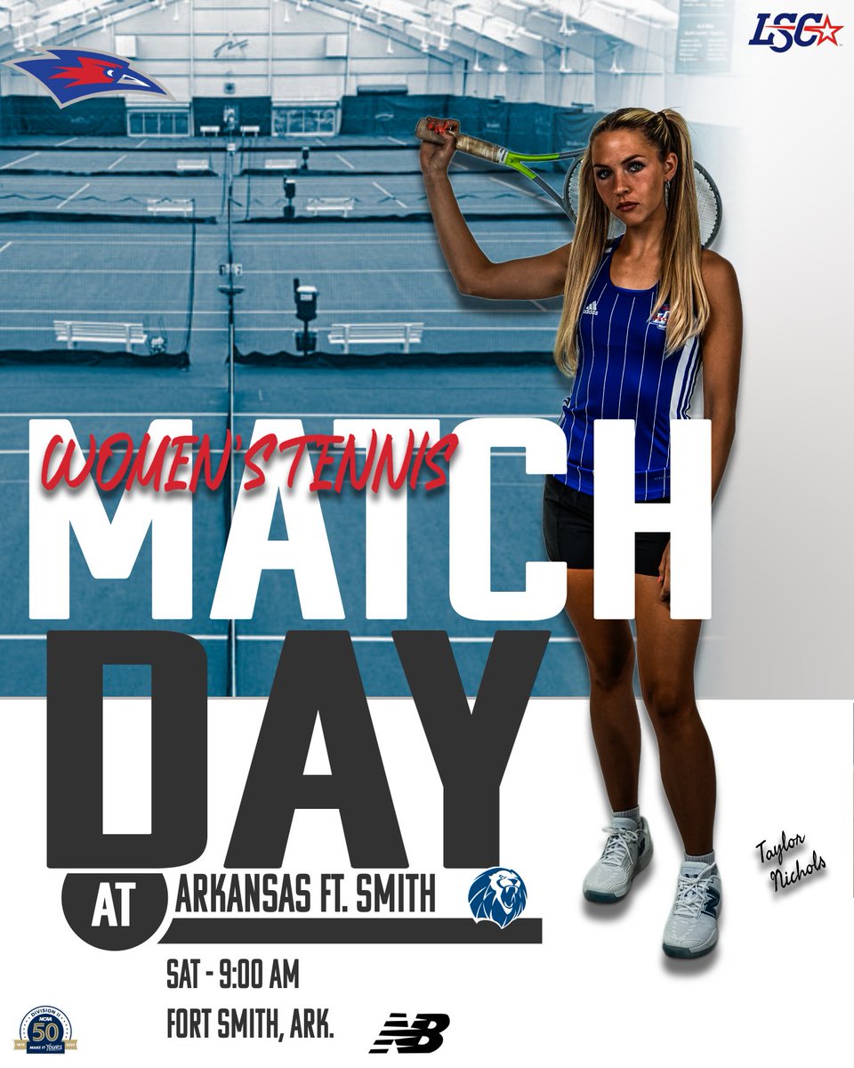 🎾 WOMEN'S TENNIS MATCH DAY ⏰: 9 a.m. (new time) 🆚: Arkansas Ft. Smith 📍: Fort Smith, Ark. 🏟️: Fort Smith Athletic Club Match Links: linktr.ee/lcutennis #LCUvsUAFS #LSCtennis #D2tennis