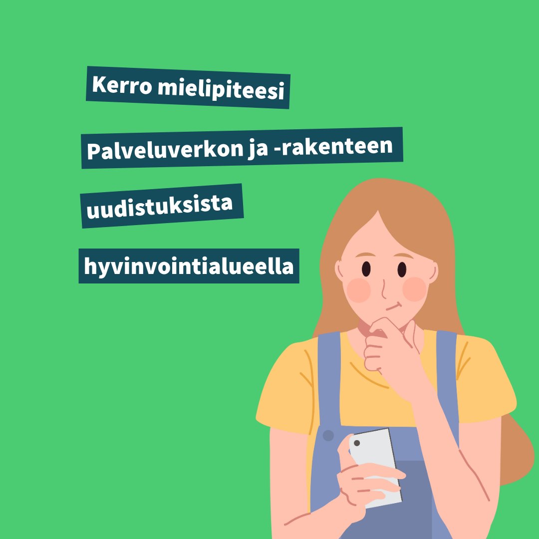 Vastaamalla kyselyyn pääset antamaan mielipiteesi palveluverkon ja –rakenteen uudistustyöstä Kymenlaakson hyvinvointialueella. Vastaaminen kestää noin 5 minuuttia.  

ow.ly/Tx1m50Rg2NZ
