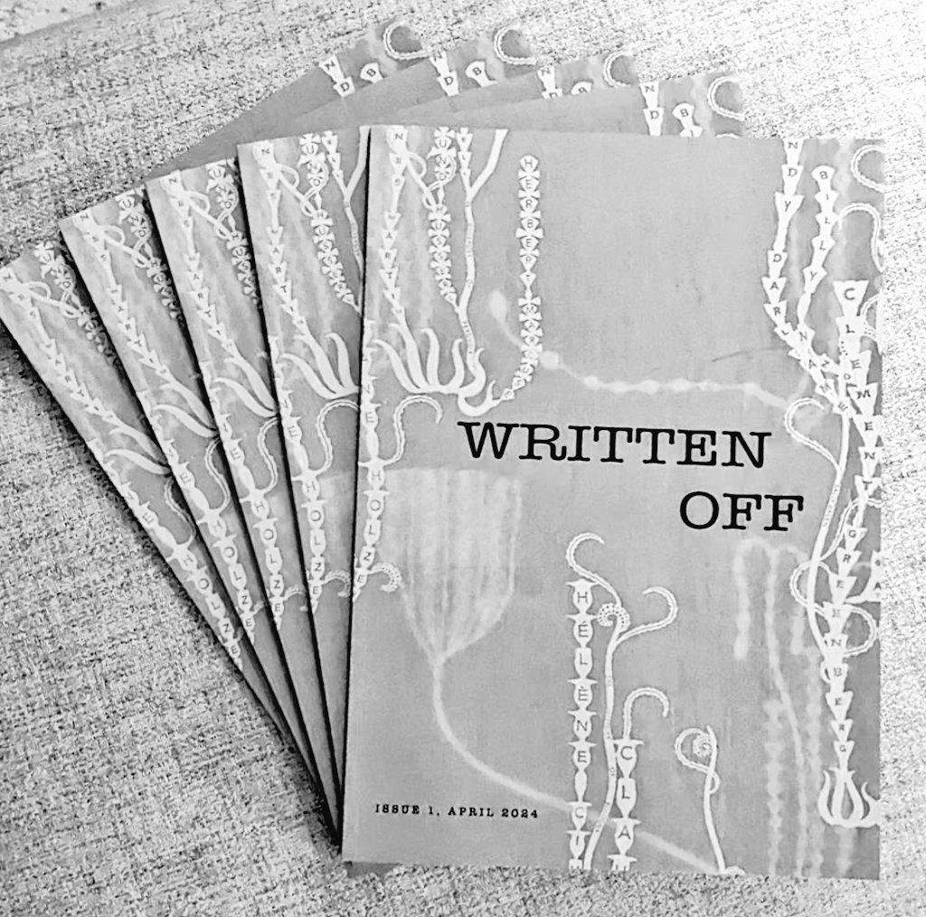 So happy to finally have copies of Written Off ready ahead of our launch... Such a handsome edition! @WrittenOffClub @vitagraphpress