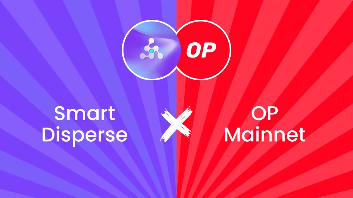 Smart_Disperse's tweet photo. Smart Disperse is now LIVE on @Optimism Mainnet!🎉

Transfer tokens to multiple addresses adding it in plain text or uploading a CSV file on OP Chain.

Add labels to remember wallet addresses for hassle-free transactions.

Check out Smart Disperse today!

https://t.co/Pcwu4hYaD1 https://t.co/h6wMUqom6r