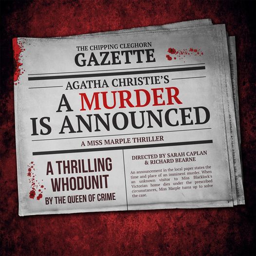 @TheatreBijou return with their Agatha Christie Summer Season at the @Theatrepaignton. A Murder is Announced sees Miss Marple tackle a classic Christie puzzle packed with plenty of twists & turns. Every Tuesday, Wednesday and Thursday over June and July! palacetheatrepaignton.co.uk/series/a-murde…