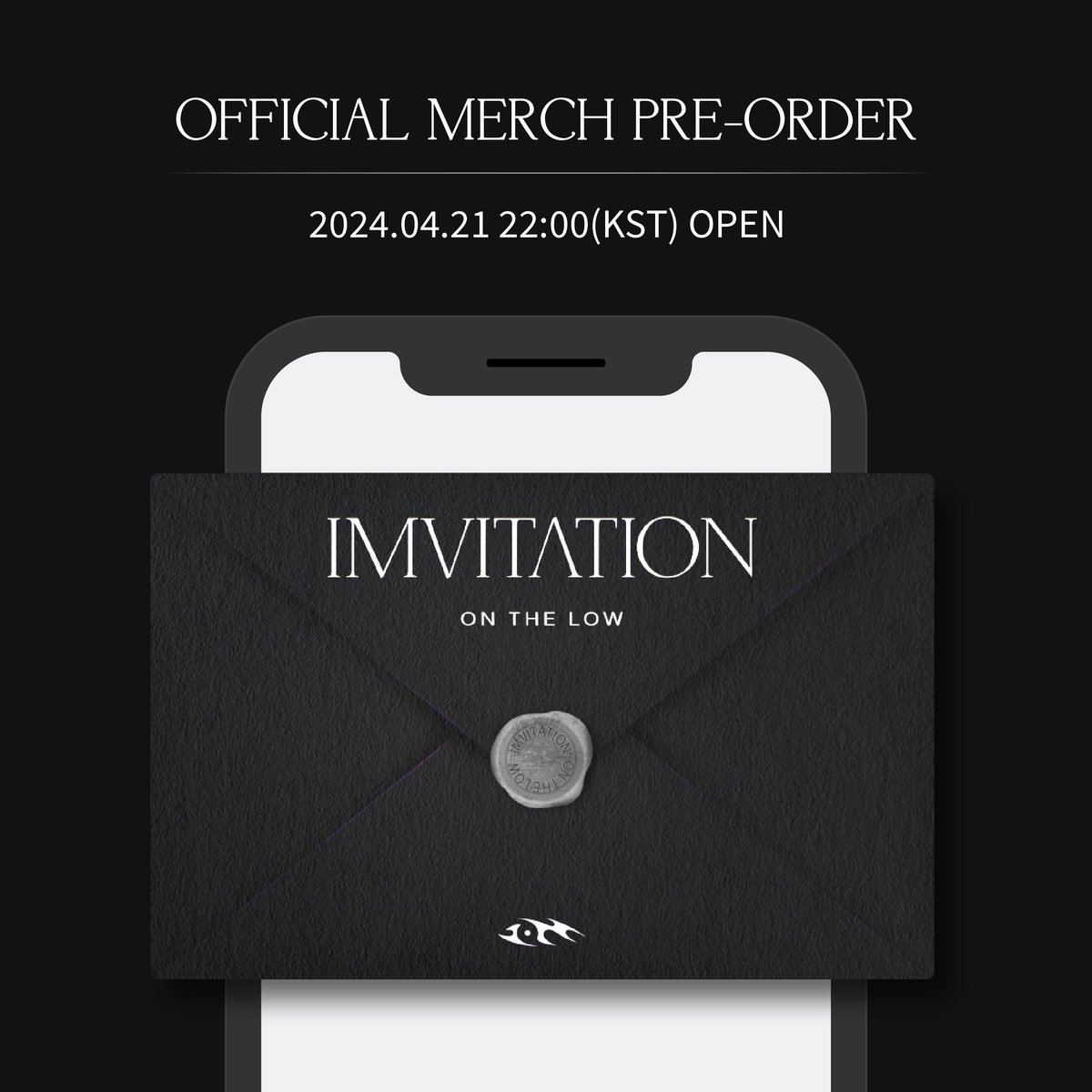 IMVITATION - on the low I.M POP-UP OFFICIAL MERCH 🖤ONLINE PRE-ORDER🖤 * 일부 품목은 수량이 제한되어 있어 품절될 수 있습니다. ⏰예약 판매 기간 : 2024.04.21(SUN) 22:00 (KST) ~ 04.25(THU) 23:59 (KST) 🔗 imnameim.com/contents/66228… #IM #아이엠 #EP #OffTheBeat #IMVITATION #IM_popup