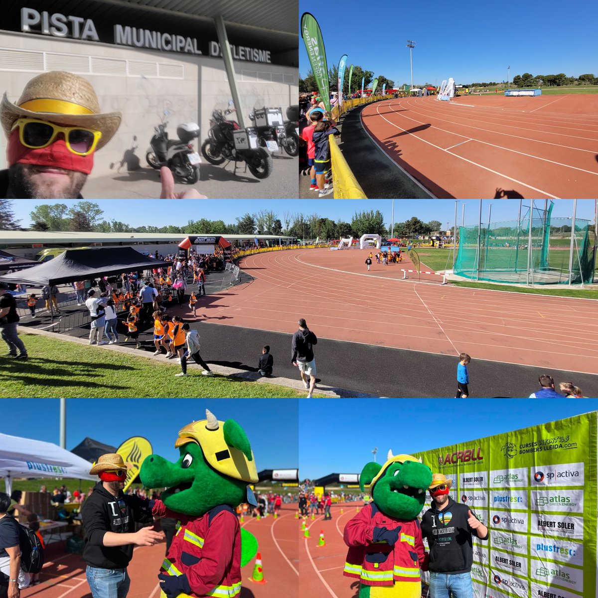 I aquest matí, visita a la Pista Municipal d'Atletisme a les Basses amb les <a href="/CursaBombersLL/">Curses Infantils Bombers Lleida</a> <a href="/ACRBombersLL/">ACR Bombers Lleida</a> col·laborant amb <a href="/associacioaremi/">Associació AREMI</a>. Dia espectacular i molta canalla fent esport, #Lleidatanament acompanyats per lo meu amic Marraco! 😍💙