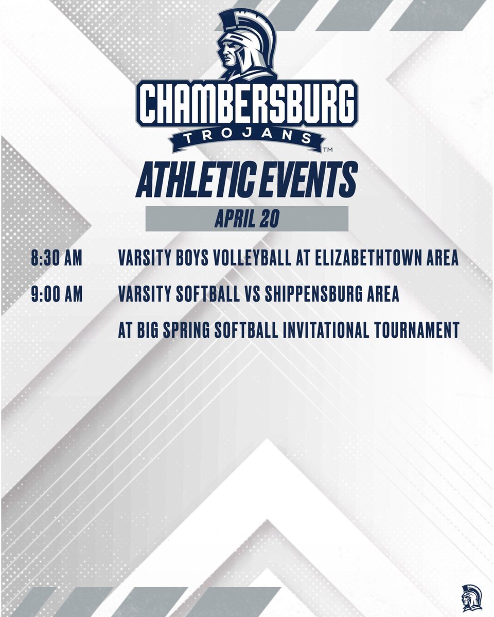 Chambersburg Trojans Athletics (@CASDAthletics) on Twitter photo 2024-04-20 11:43:40