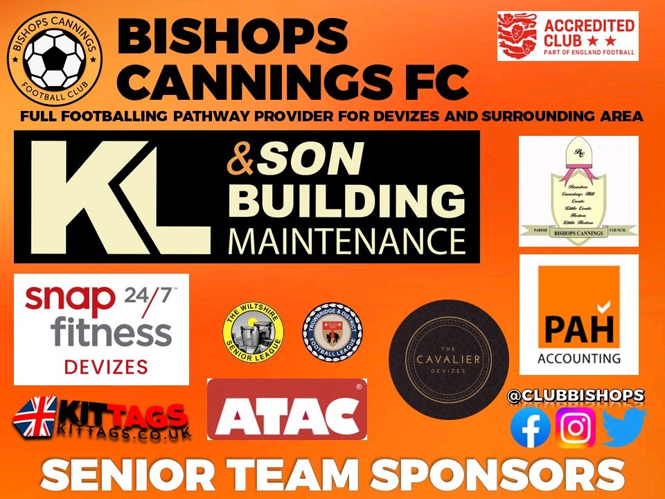 It's matchday for the first team. @wiltsleague vs @@fshrivenham Another young squad and we look to get into the game, play good football and push for the win. Will be a good contest between two hood footballing teams. #upthecannings 🧡🖤 klandsonbuildingmaintenance.co.uk sponsors