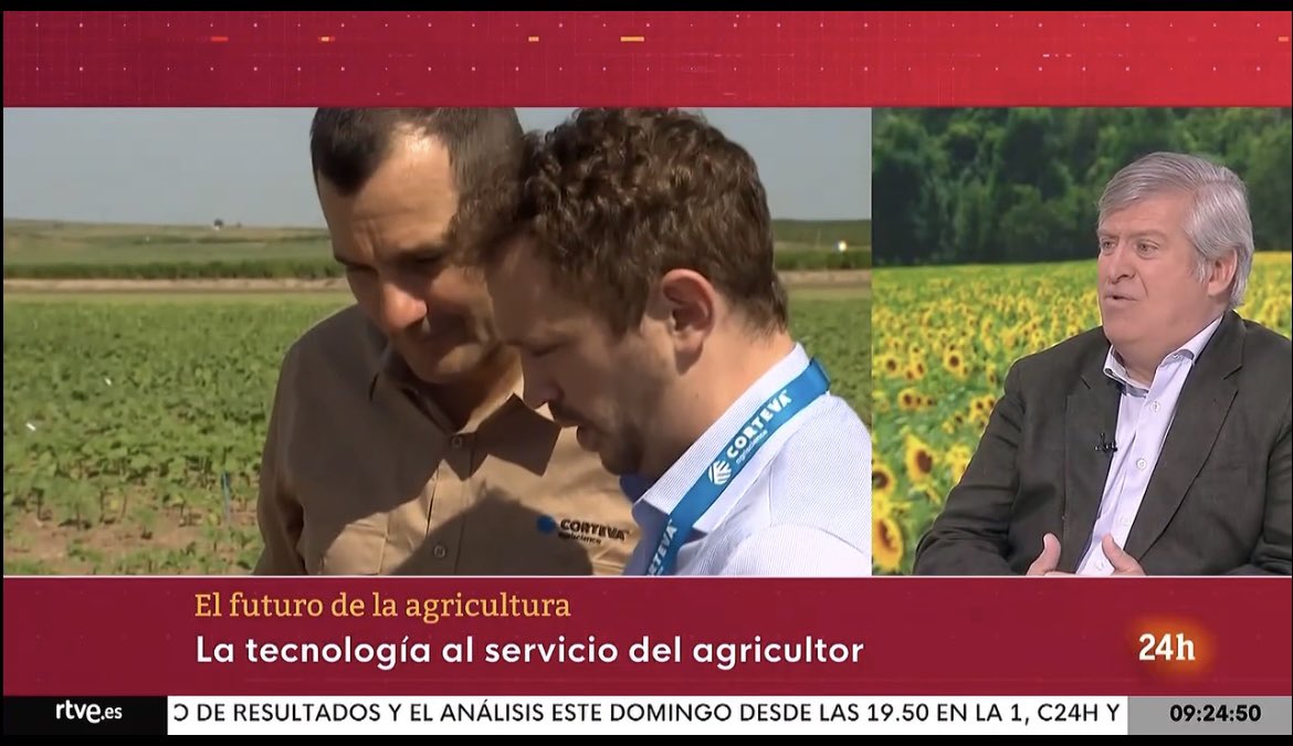 📹 @rtvenoticias #24H ha entrevistado esta mañana a nuestro Presidente, Manuel Melgarejo, para hablar sobre cómo la tecnología la ciencia y la innovación son cruciales para garantizar una agricultura productiva y sostenible para todos💙 No te lo pierdas👉youtu.be/QRGUzid2Uvs?si…