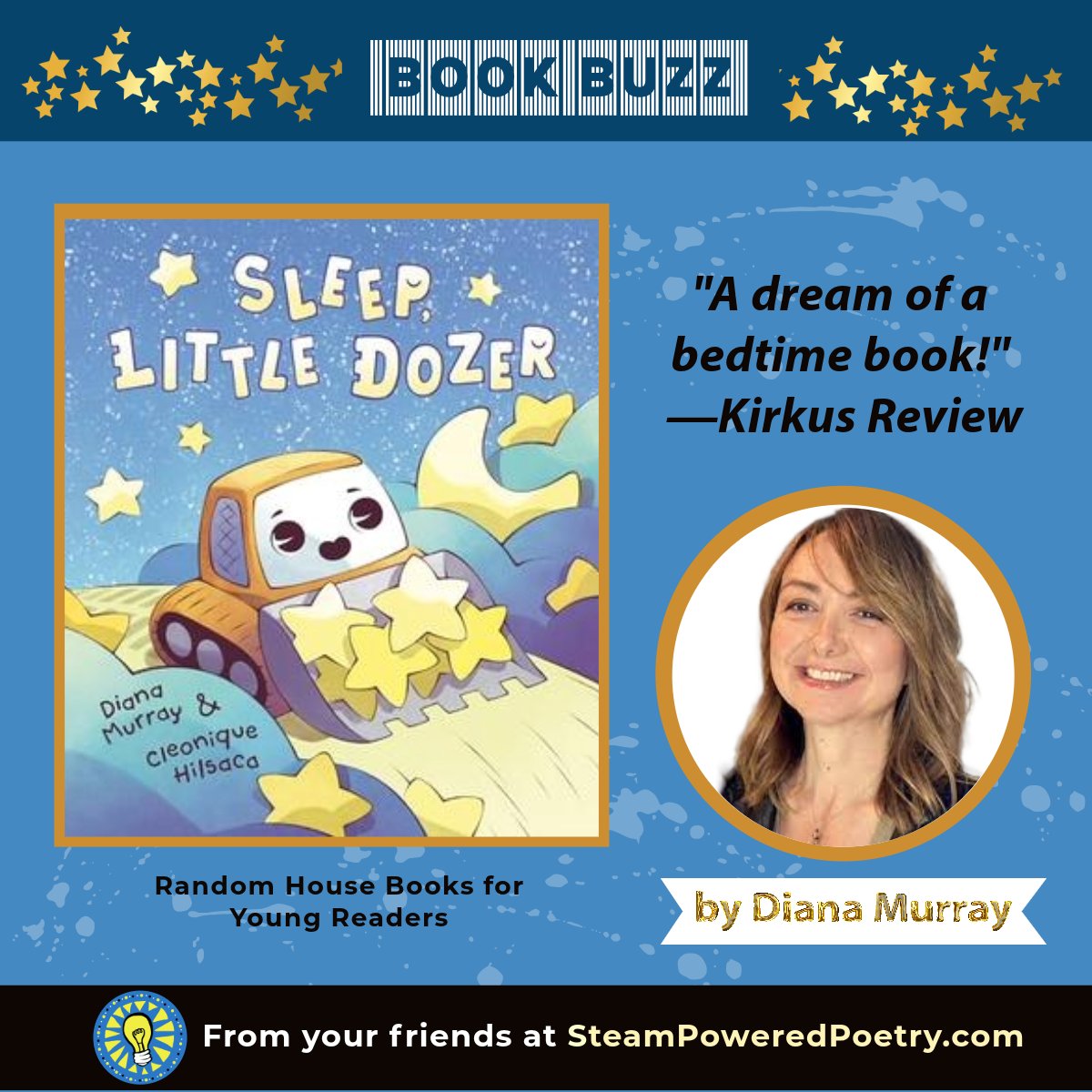 When it’s snuggle-and-snooze time for your little ones, SLEEP, LITTLE DOZER by Diana Murray is the bedtime #book they’ll want you to read to them again and again. Preorder and save! 👉amazon.com/Sleep-Little-D… #kidlit #bulldozer #picturebook #readers