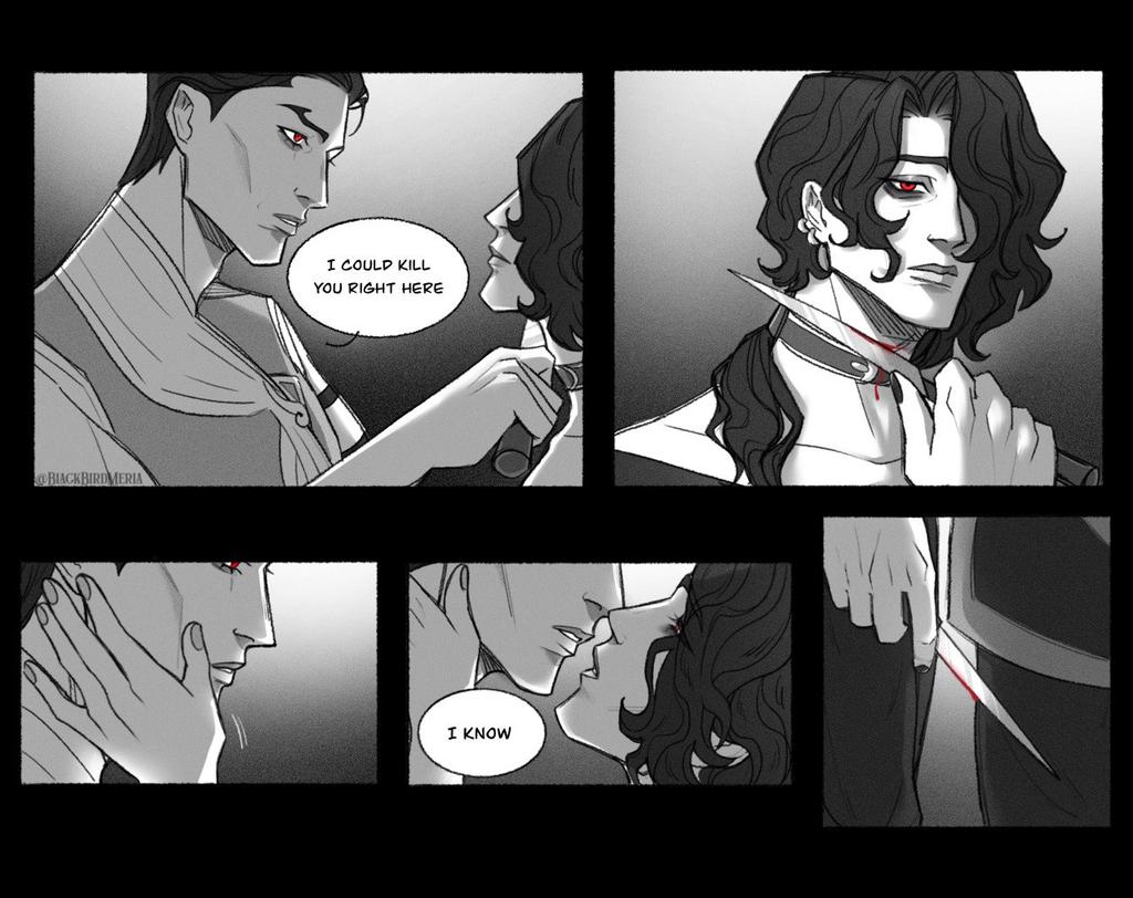 Y'all I'm still on a break, but have a lil something 👉🏻👈🏻
(And yes they kissed in the last panel, I know cuz I was the knife)
#jhinhwei #jhin #hwei