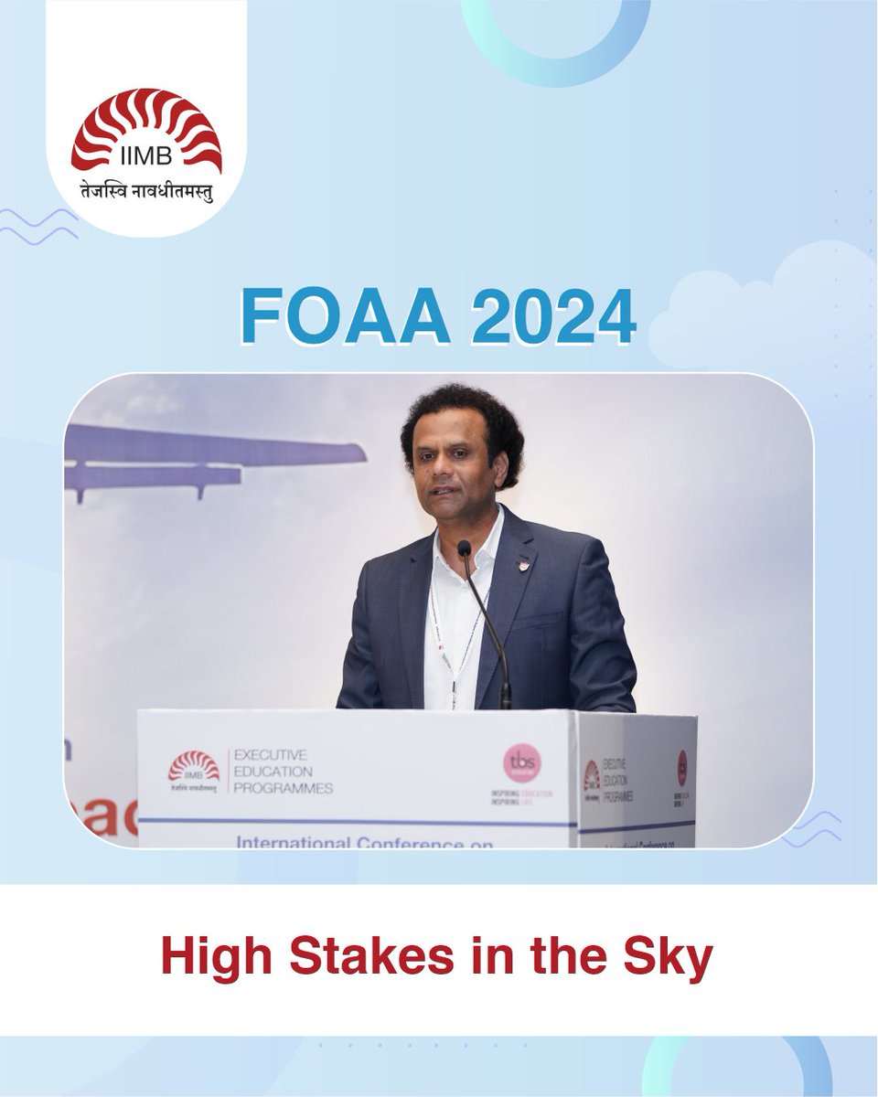 Vishak Raman, VP – Sales, India and SAARC, SEA & ANZ, Fortinet, said the future of air transport is digital, so there is a critical need for next generation firewalls and securing the aviation industry. #Aviation #Aerospace #Conference #Academia #IIMBangalore #IIMB #FOAA2024 #eep