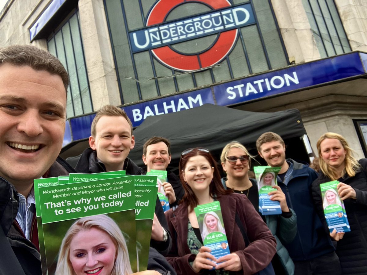 Fantastic morning getting out and about meeting residents in #Balham. Huge dissatisfaction with Sadiq Khan’s failure to get a grip on rising crime. Residents backing @Councillorsuzie for Mayor and @CllrCoxEleanor for London Assembly. 🌳💙✖️