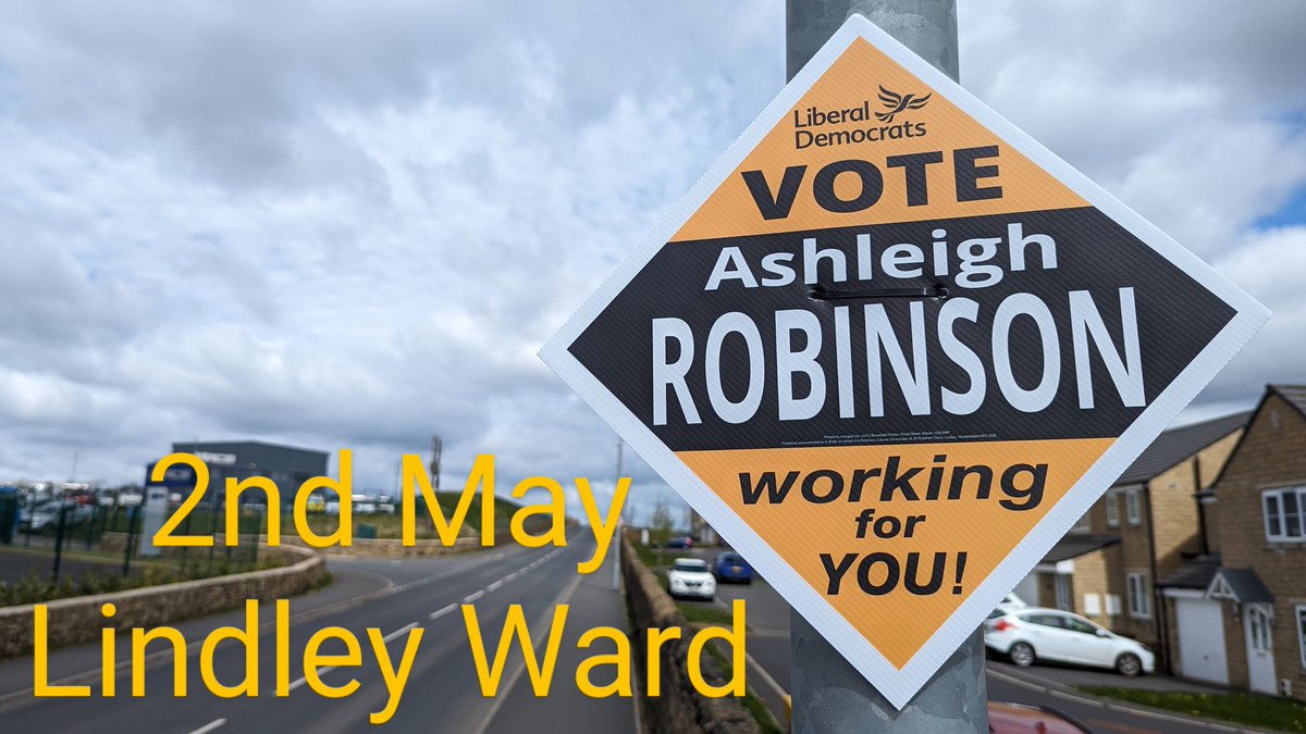 Local elections in the #Lindley ward are a clear choice between #LibDem candidate @Ashleigh0291 and the #Tories, more & more local people are backing Ashleigh ROBINSON #LibDem 
On 2nd May #VoteLocal #VoteLibDem to elect the candidate that works hard for you & lives in the ward!