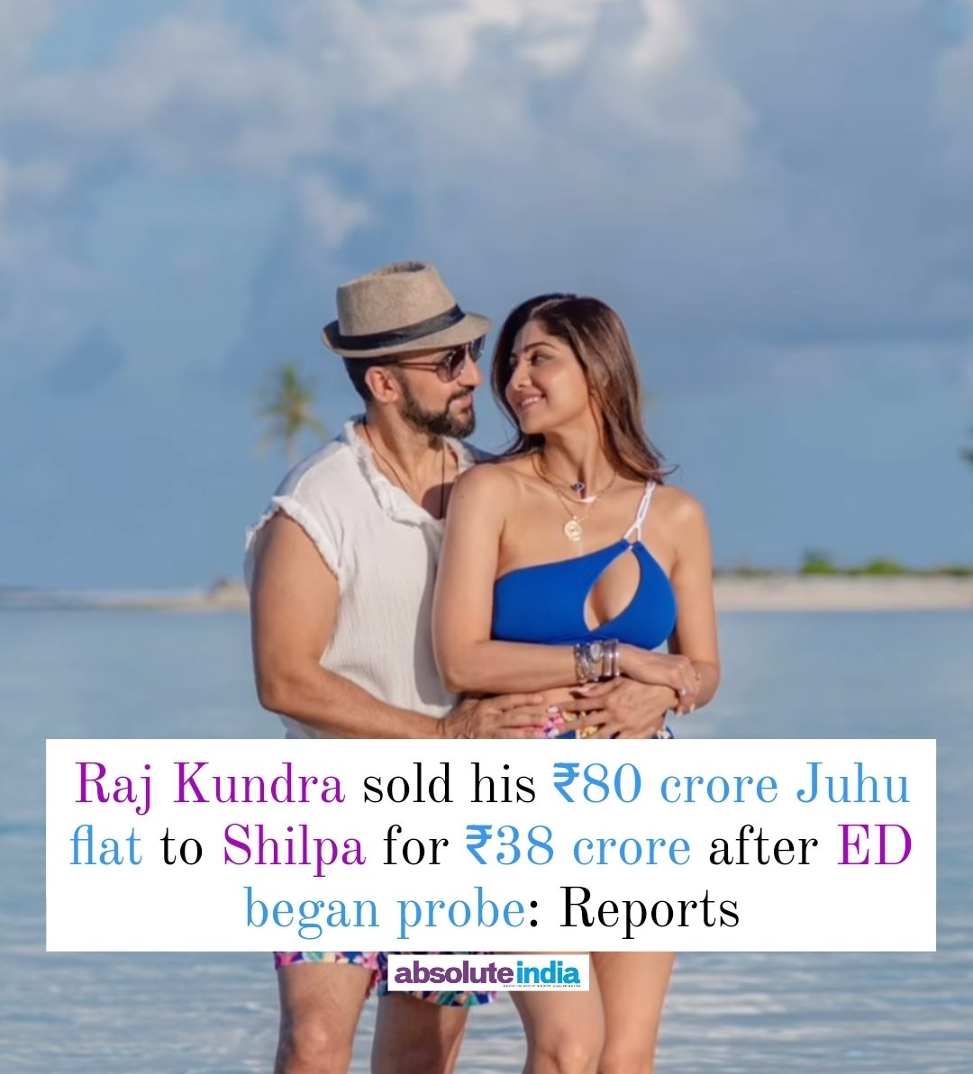 Businessman #RajKundra reportedly sold his ₹80 crore Juhu flat to wife #ShilpaShetty for ₹38 crore in 2022, as per reports. Transaction reportedly took place following the initiation of a probe by the Enforcement Directorate (#ED) against him in a money laundering case.