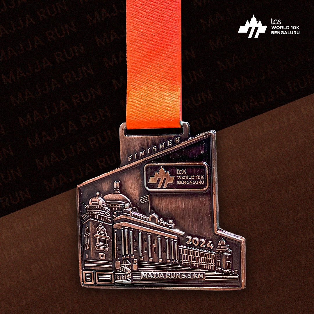 Here is your first look at the #TCSW10K 2024 Majja Run medal! 🤩 #EndendiguBengaluru