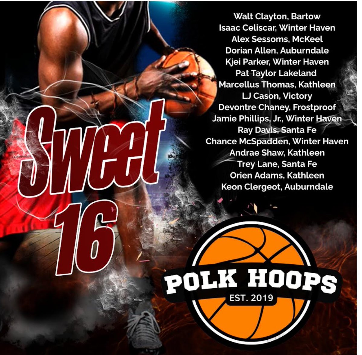 ***Breaking News*** The fans have voted.. and we are thankful 🙏🏾😊 Congratulations on those who have made it to Sweet 16 for the Polk Hoops Ten Year April Madness Bracket #polkhoops #1SourceforPolkCountyHighSchoolBasketball