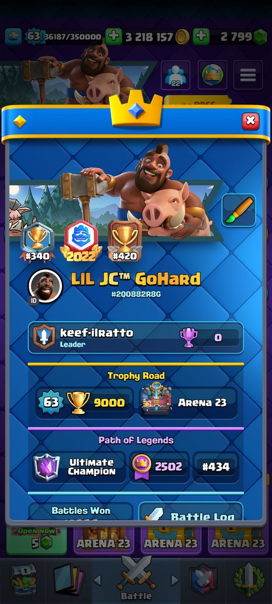 if you join the clan =fl (I give it after 8 hours of being in the clan )link.clashroyale.com/invite/clan/en…