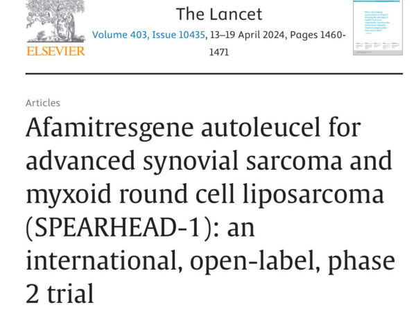 Paper summary by @DoniaMarco
@TheLancet @sandrapdangelo

#Cancer #OncoDaily #Oncology #SolidTumors #Sarcoma #SynovialSarcoma #TCellTherapy #CancerResearch #clinicaltrials 

oncodaily.com/52267.html