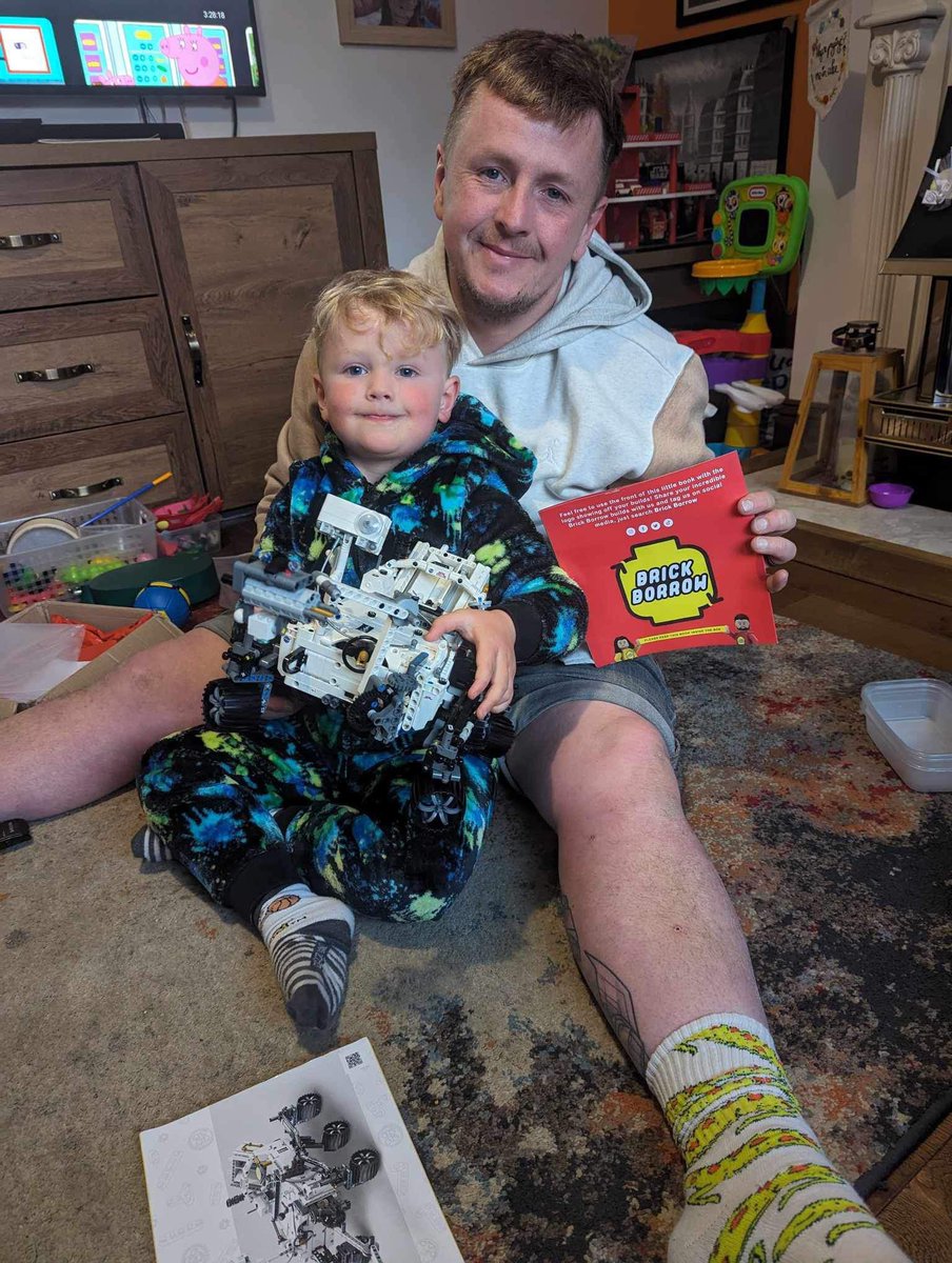 ❤️ A big shoutout and thank you to Elliot aged 4, and Dad Lee for sharing their latest Brick Borrow build with us, the super popular LEGO Technic NASA Rover 🛰️🪐 #lego #legosubscription #brickborrow