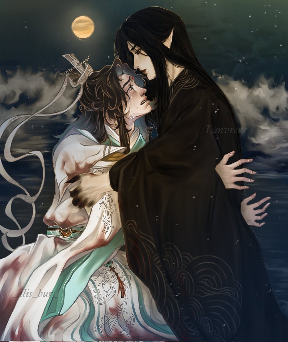 Beefleaf art collab🍃🌊 #Heavenofficialsblessing #TGCF #beefleaf #art #hexuan