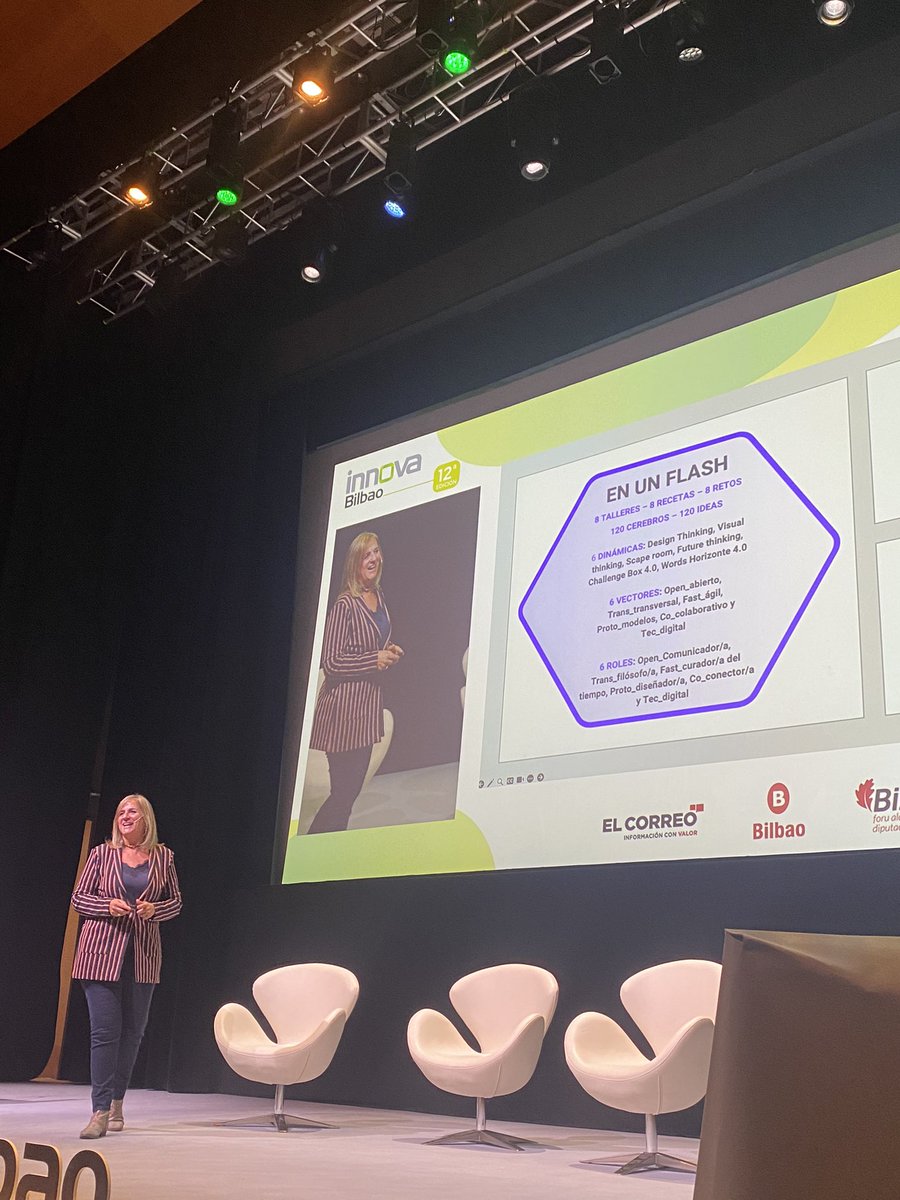 Innovación con <a href="/carmenurbano/">Carmen Urbano</a> en #innobi24 donde nos está contando cómo se puede co-crear e innovar en equipo entre instituciones públicas. Maravilla el HIP = Hexágono de Innovación Pública 🙌🏻 Bravo! <a href="/InnovaBilbao/">InnovaBilbao</a>