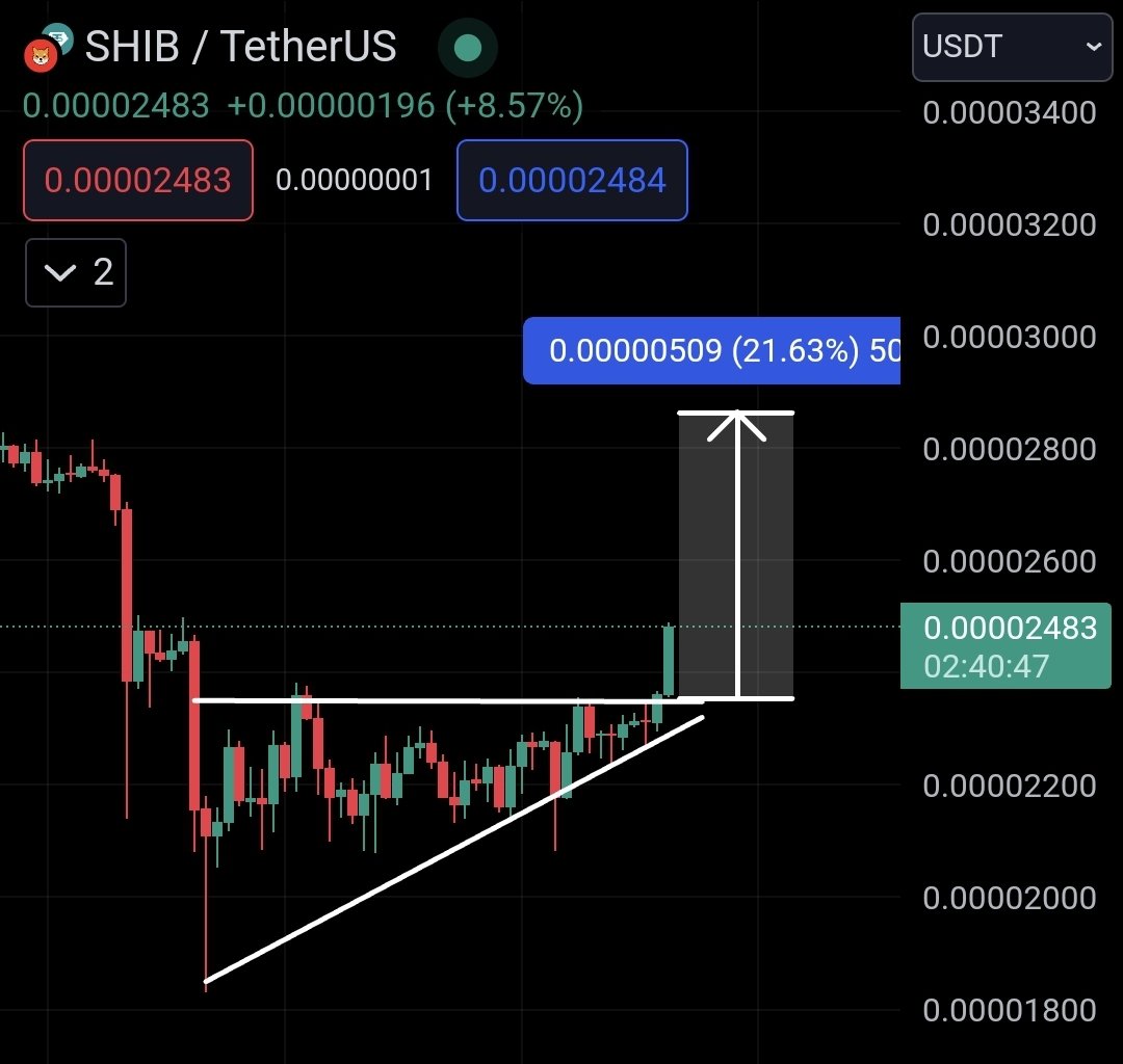 army_shiba's tweet photo. Market is back to the Bull. Eyes on $SHIB 👀🔥 https://t.co/V3MdvfhSSx