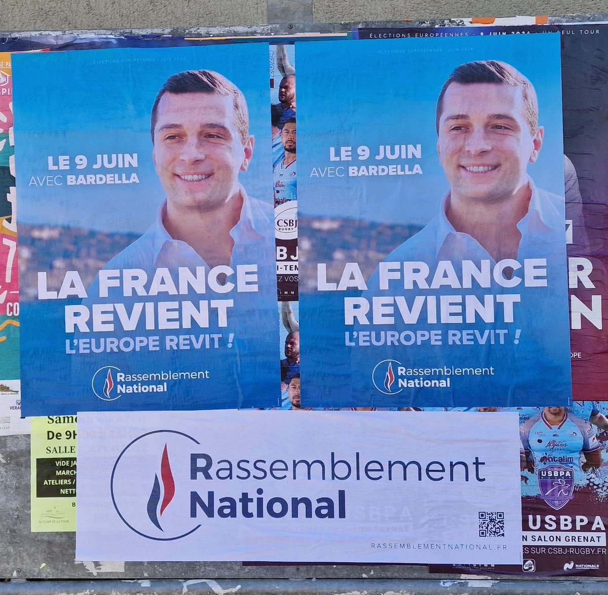 NatGermain's tweet image. 🔴 Après-midi collage dans la 10ème de L'Isère #circo3810 avant la venue de @J_Bardella demain à la Foire de #Beaucroissant en Isère 👍
#LaFranceRevient !
#VivementLe9Juin 🇨🇵