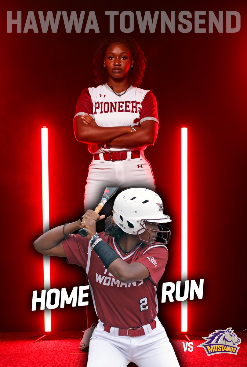 Hawwa Townsend putting the Pioneers on the board with a solo home run🔥🎉

#PioneerProud